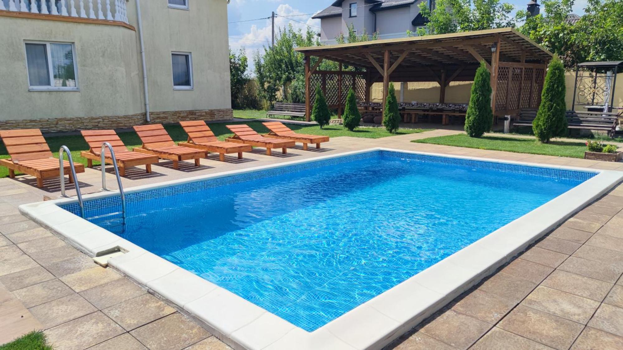 Дом С Бассейном И Сауной Villa Boryspilʼ Buitenkant foto
